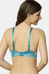 Triumph Padded Wired Medium Coverage T-Shirt Bra - Green Dark Combination — thumbnail 2
